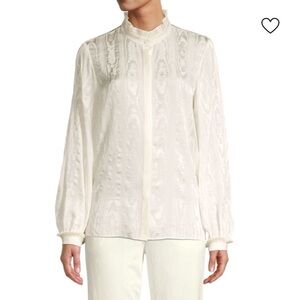 Kobi Halperin Sami Silk Button Down Top M